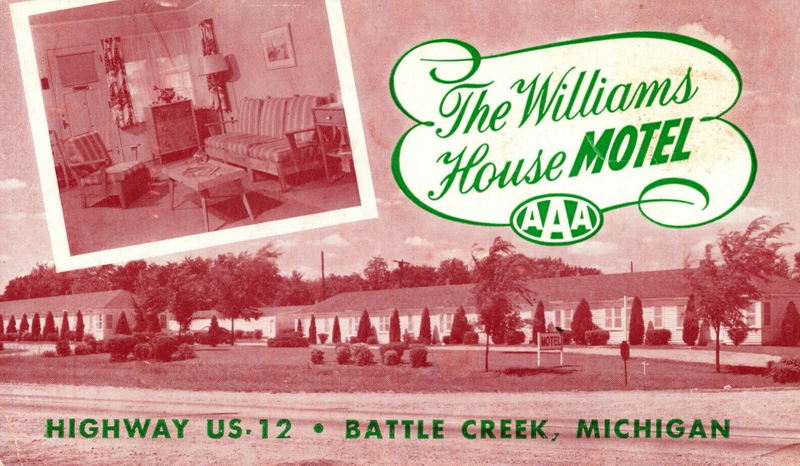 Williams House Motel - Vintage Postcard